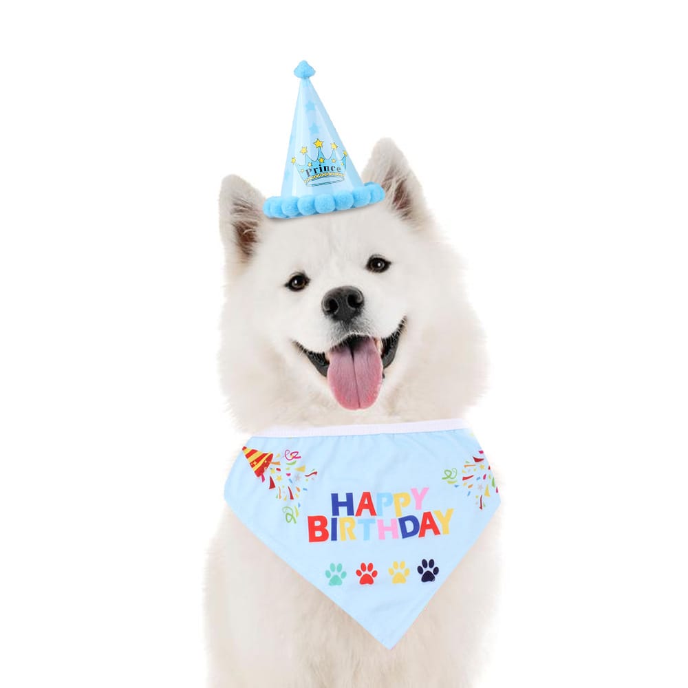 Dog Birthday Bandana Scarfs with Cute Doggie Birthday Party