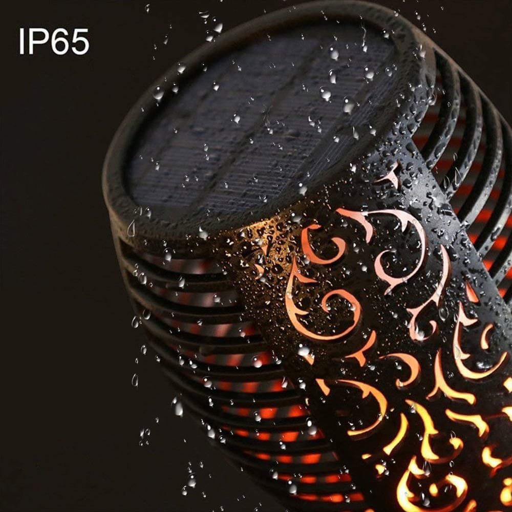 1 Pack Solar Flame Lamp 12LED Solar Torch Light Outdoor with - 12LED & 1 Pack