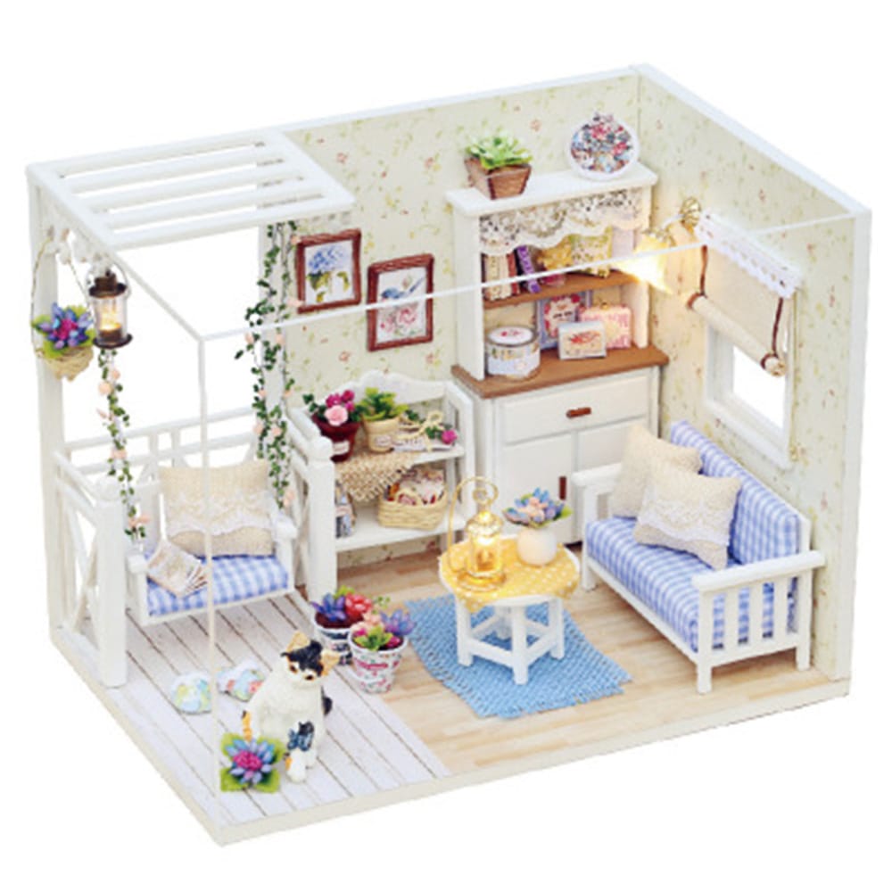 Dollhouse Miniature with Furniture DIY Dollhouse Wooden Kit