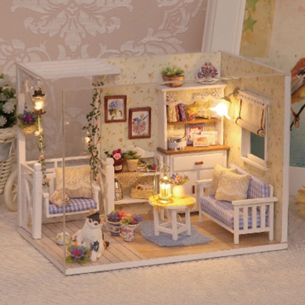 Dollhouse Miniature with Furniture DIY Dollhouse Wooden Kit