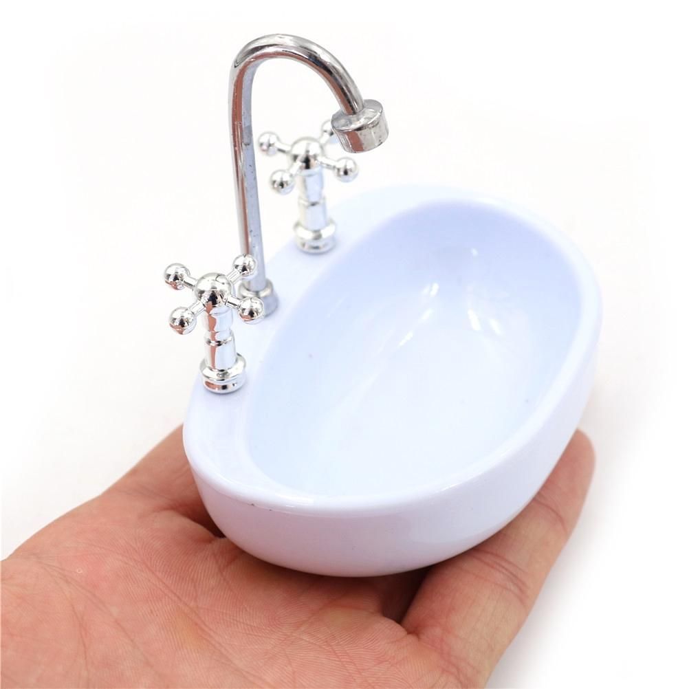 Cute Heart Mini Wash Basin Decoration Desk Jewelry Storage Box