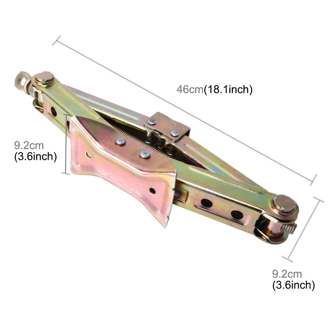 ST-112 Pure Metal Stabilizer Scissor Jack with Handle Lift Levelers 4000 Pound  Capacity Each - 10 to 44.2 CM Range