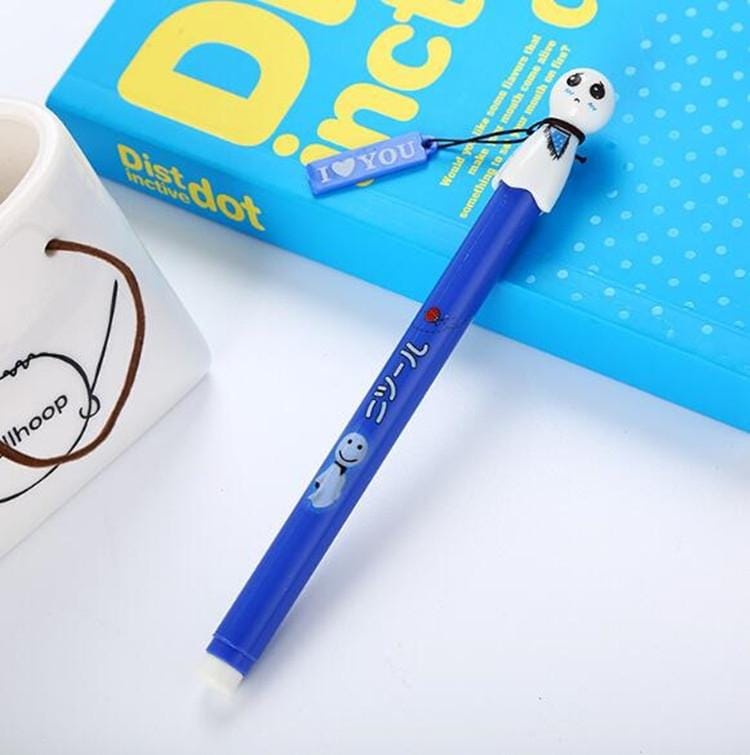 3 PCS Sunny Doll Gel Pen Cute Learning Stationery Office Supplies Black Needle Signature Pen Random Color Delivery