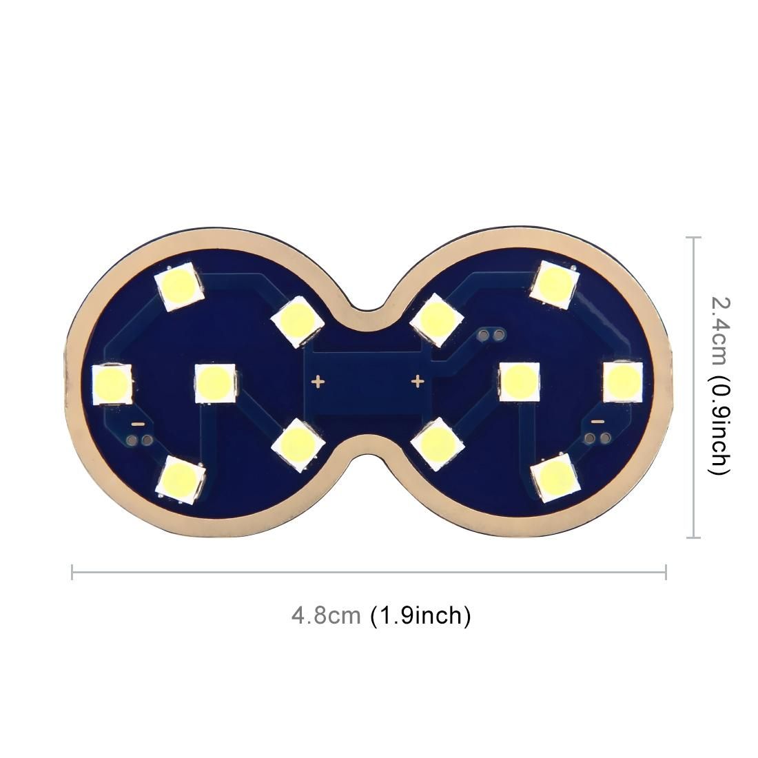 DC 12V 2W 120LM 6000K Bright White Light 12 SMD-3030 LED Bulbs Car Dome Lamp Reading Light with Decoder