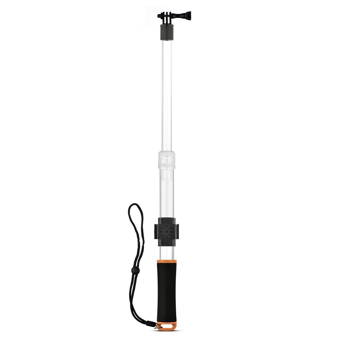 Transparent Extendable Self-portrait Handheld Telescopic Monopod Holder for GoPro HERO6/ 5 /5 Session /4 /3+ /3 /2 /1, Full Length Max: 55cm (Blue)