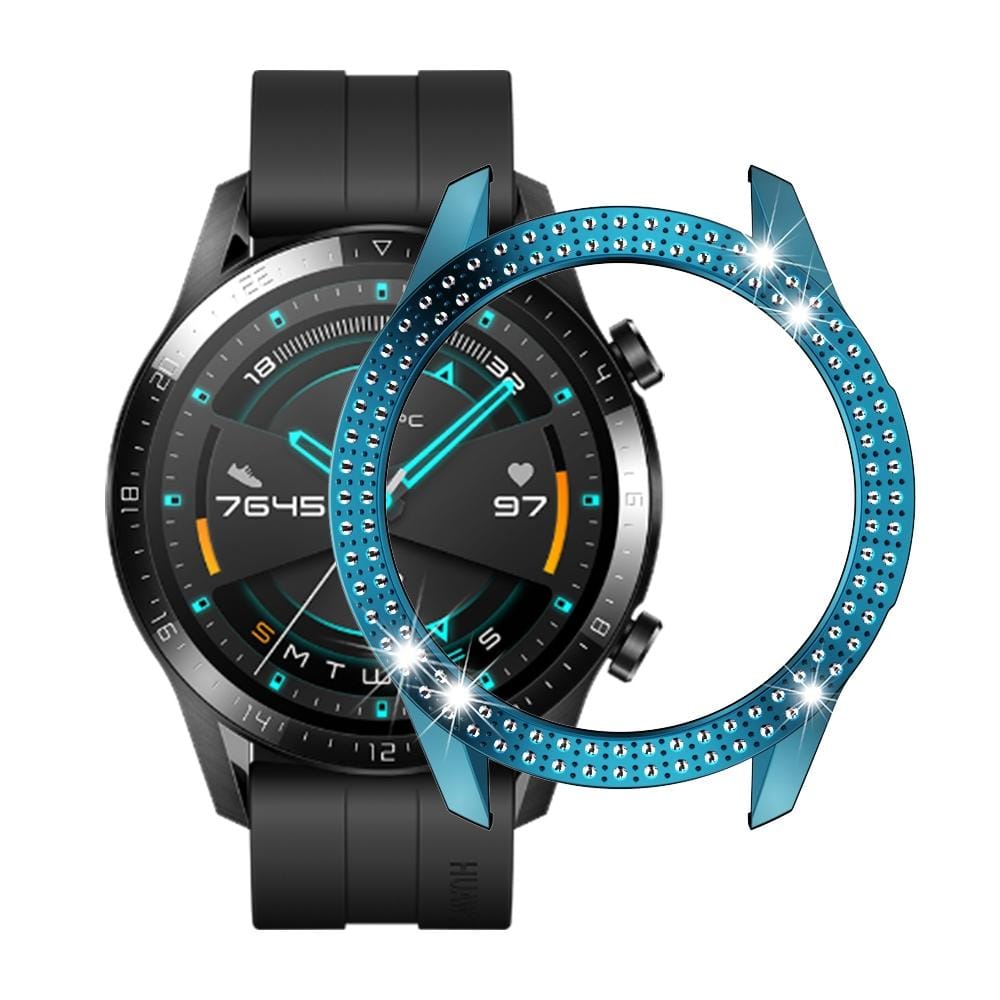 For Huawei GT2 46mm PC Double Row Diamond Watch Case (Indigo)
