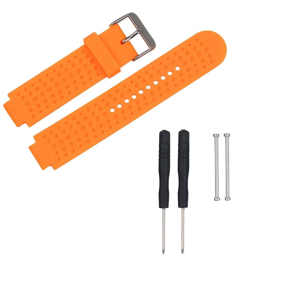 For Garmin Forerunner 620 Solid Color Replacement Wrist Strap Watchband (Orange)