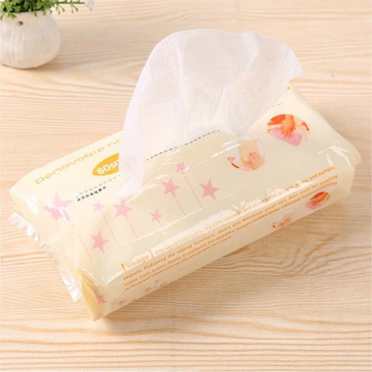80 Sheet Pull-type Environmental Protection Disposable Non-woven DishCloth (Beige)