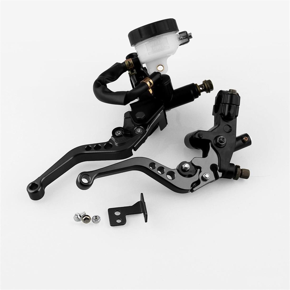 Universal 7 / 8 inch 22mm Modified Motorcycle Adjustable Brake Clutch Handbrake (Silver)