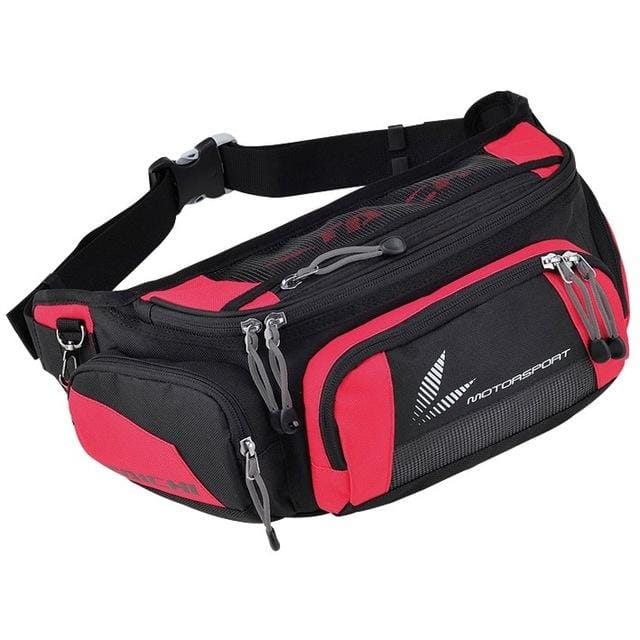 RSB 267 Motorcycle Racing Purses Pack Leg Bag Waist Belt Packs (Red)