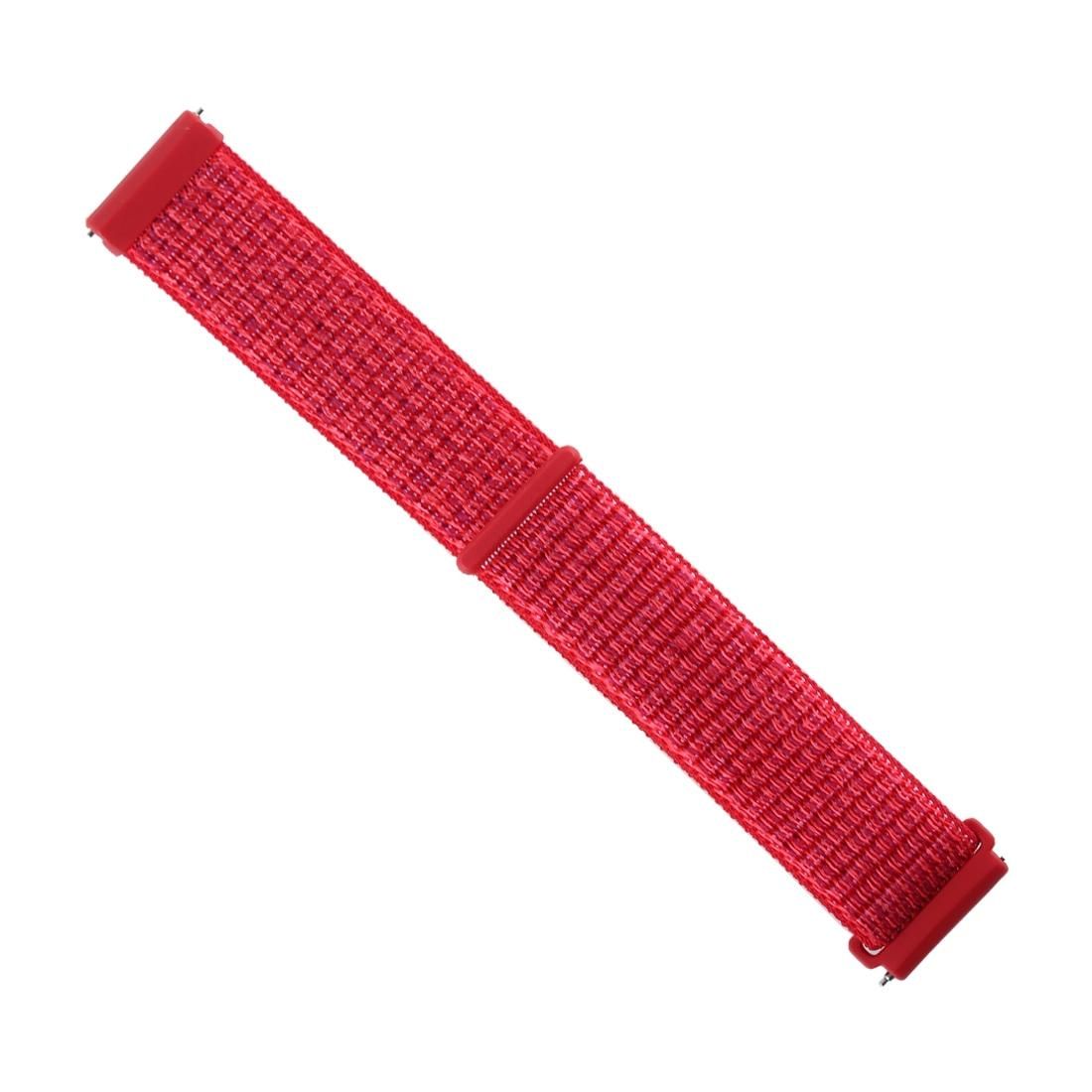 For Fitbit Versa / Versa 2 Nylon Watchband with Hook and Loop Fastener (Black)
