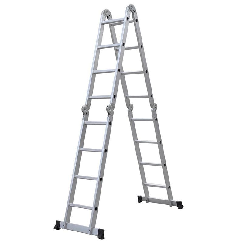 15.5ft Household Multifunctional Aluminum Alloy Small Joint Foldable Telescopic Ladder 16-step Unloading Ladder