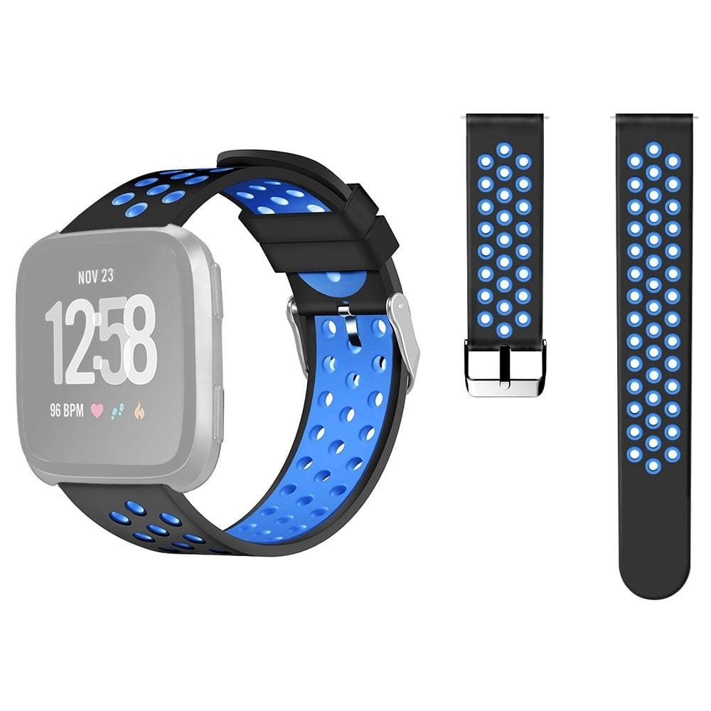 For Fitbit Versa Simple Fashion Silicone Watch Strap (Blue)