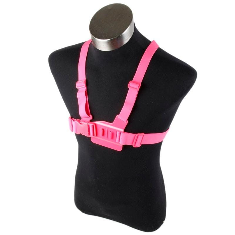 TMC HR47 Chest Belt for GoPro  NEW HERO /HERO6   /5 /5 Session /4 Session /4 /3+ /3 /2 /1, Xiaoyi and Other Action Cameras (White)