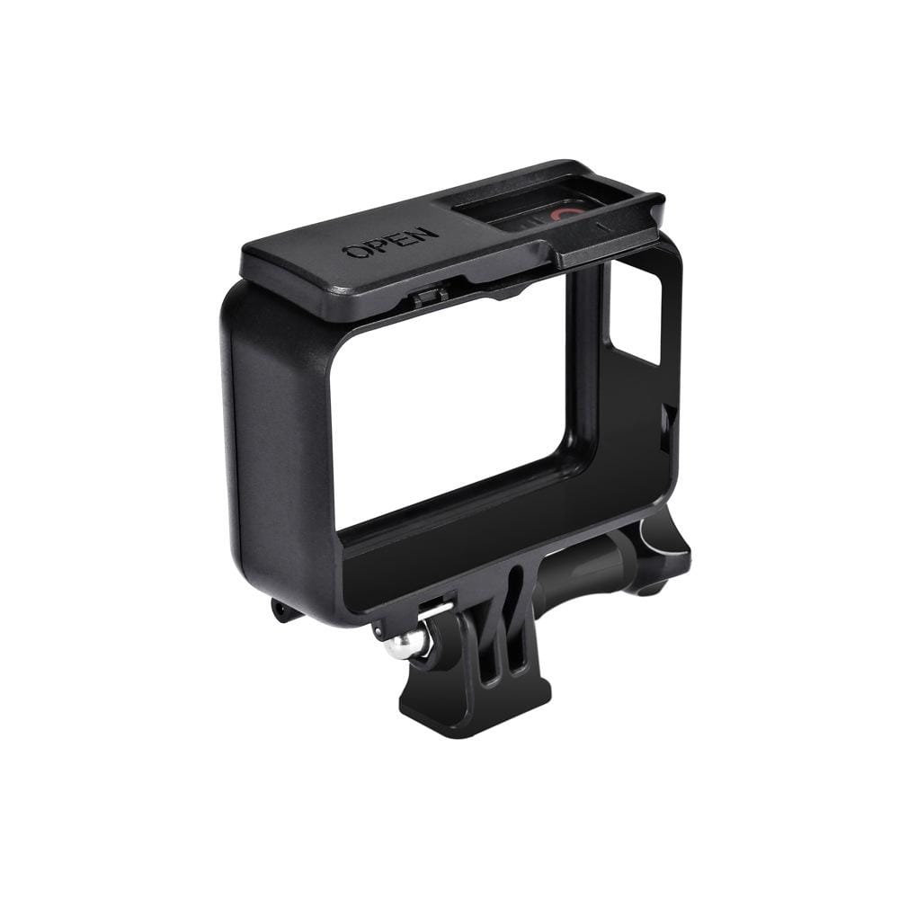 PULUZ  ABS Plastic Frame Mount Protective Case with Base Buckle & Long Screw for Insta 360 One R 4K / Dual-lens Panoramic Camera / 1.0 inch (Black)