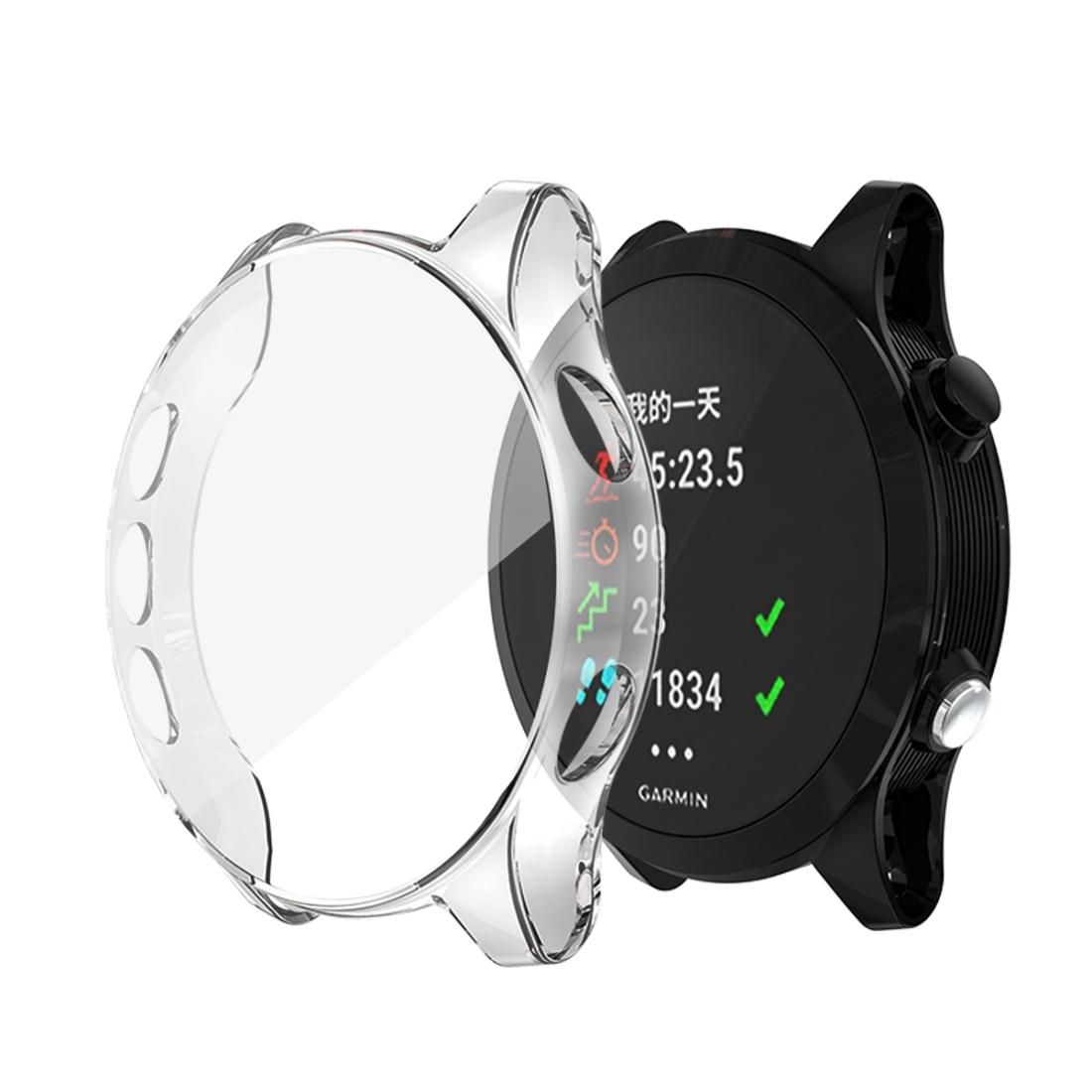 For Garmin Forerunner 935 TPU Electroplated Watch Case (Transparent)