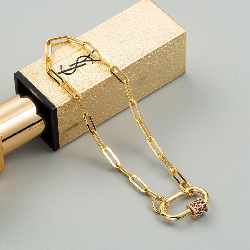 Hip Hop Bracelet Copper Inlaid Zircon Color Preserving Personality Mens and Womens Bracelets