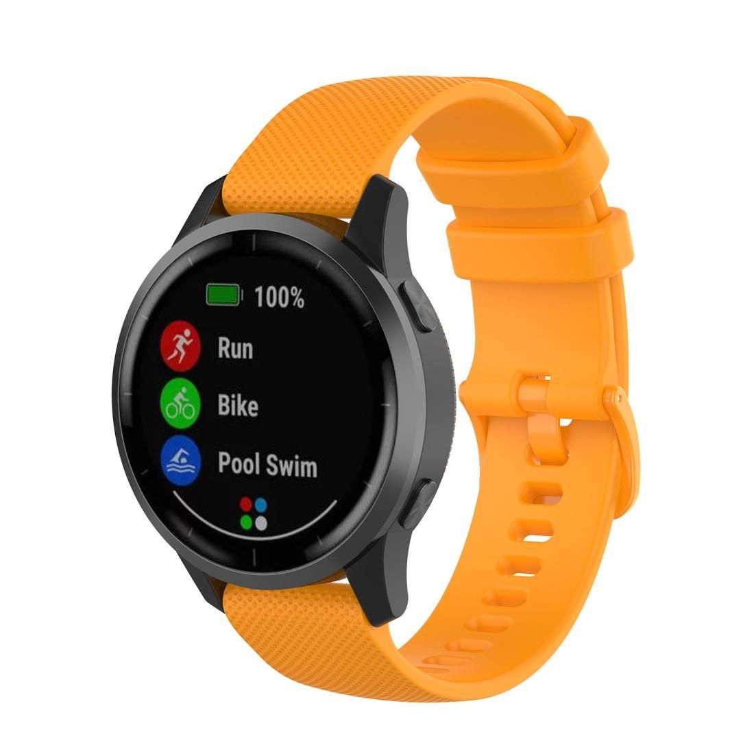 22mm For Huawei Watch GT2e GT2 46mm Silicone strap (Orange)