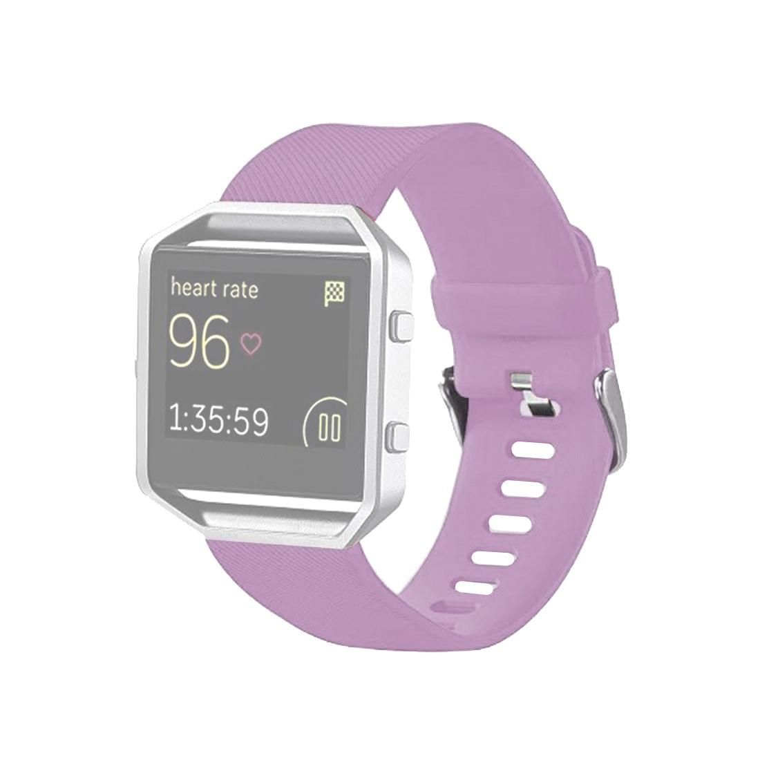 For Fitbit Blaze Watch Oblique Texture Silicone Watchband, Small Size, Length: 14-17cm (Style1)