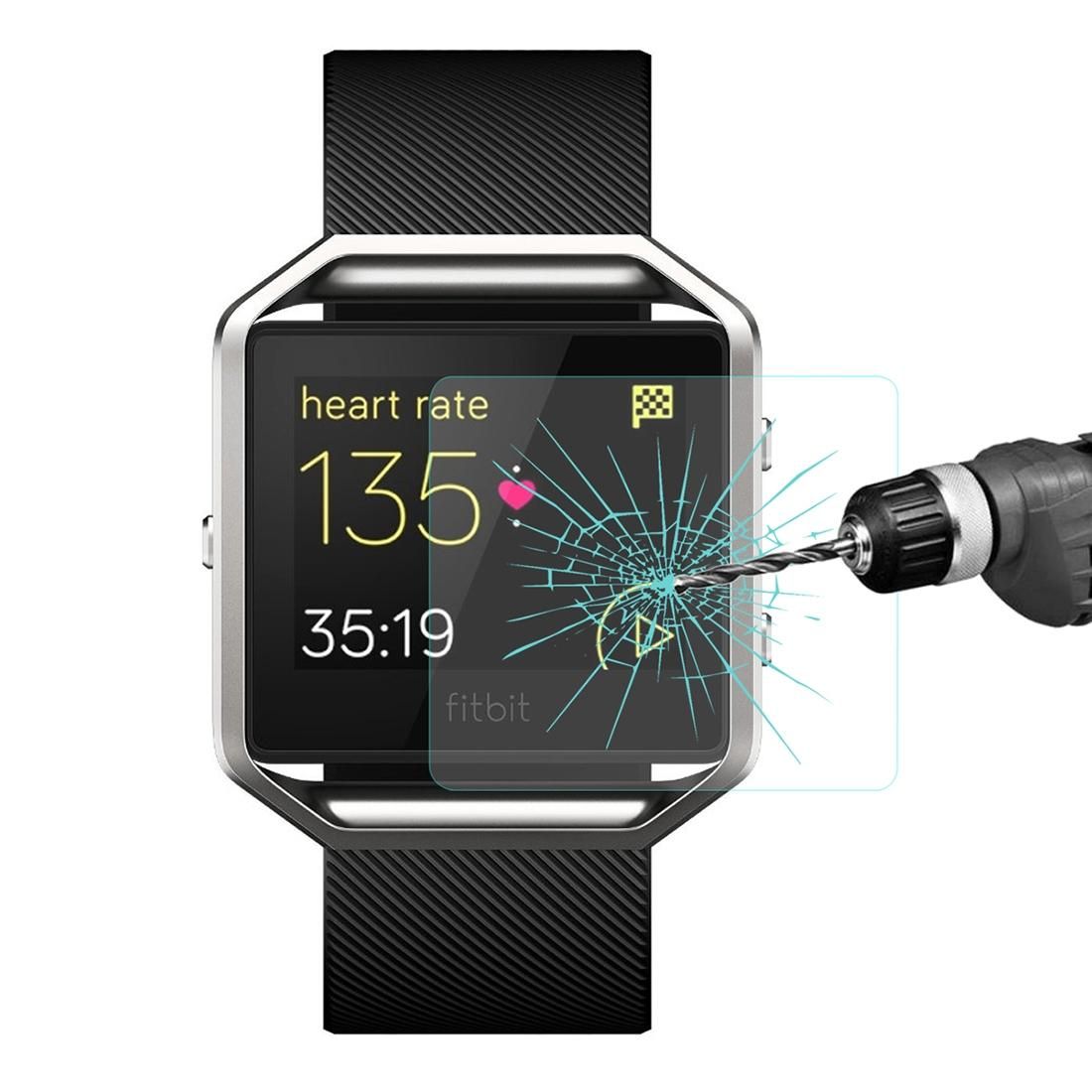 ENKAY Hat-Prince for Fitbit Blaze Smart Fitness Watch 0.2mm 9H Surface Hardness 2.15D Explosion-proof Tempered Glass Screen Film