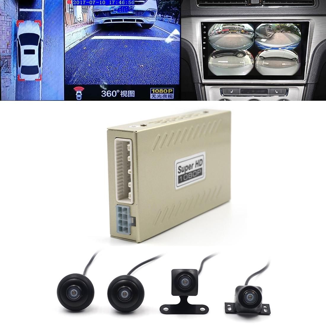 DV360C 360 Seamless Surround View Digital Video Recorder  Car Night Vision DVR, Support TF Card / Motion Detection with 4 Cameras