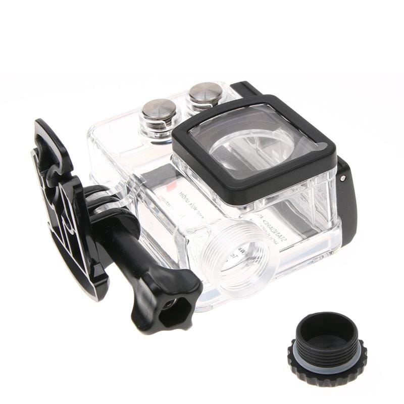 Touch Screen Waterproof Housing Protective Case for SJCAM SJ7 LEGEND, with Car Charger Cable & Buckle Basic Mount & Screw