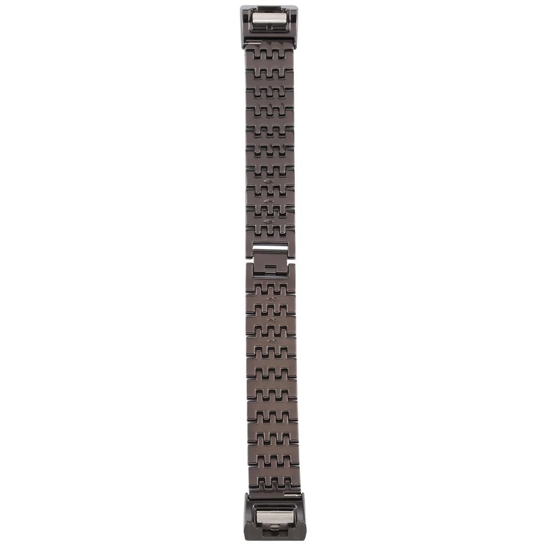 For Fitbit Charge 2 Diamond-studded Stainless Steel Replacement Wrist Strap Watchband (Gold)