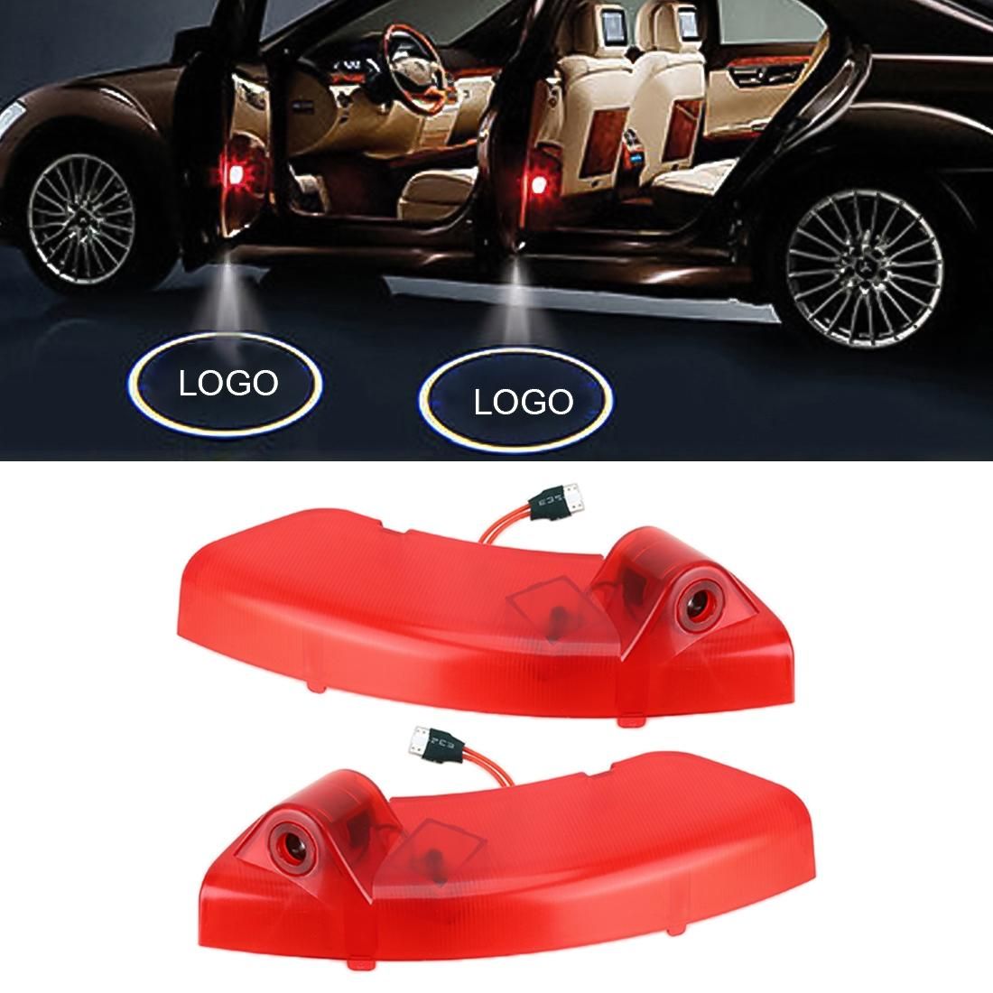 2 PCS DC12V 2W Car Door Logo Light Brand Shadow Lights Courtesy Lamp for Chevrolet Captiva 2012-2015