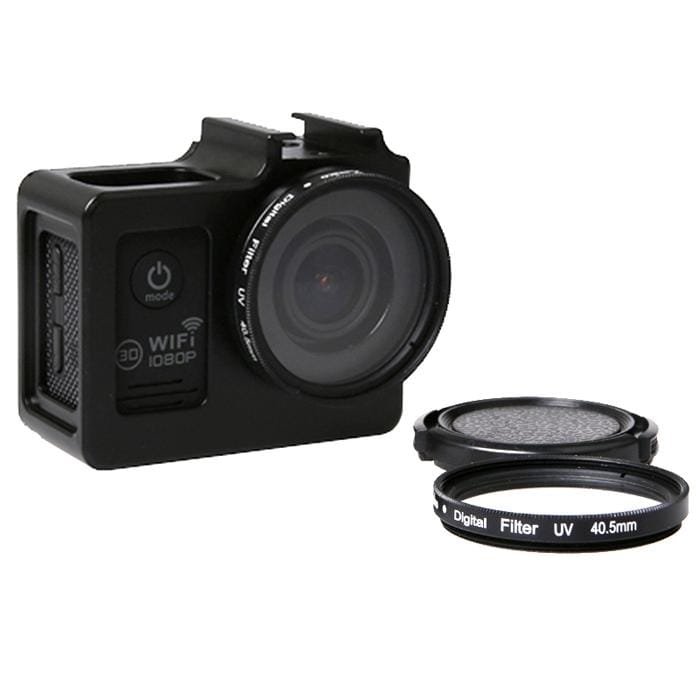 SG169  Universal Aluminum Alloy Protective Case with 40.5mm UV Filter & Lens Protective Cap for SJCAM SJ4000 & SJ4000 Wifi & SJ4000+ Wifi & SJ6000 & SJ7000 Sport Action Camera (Black)
