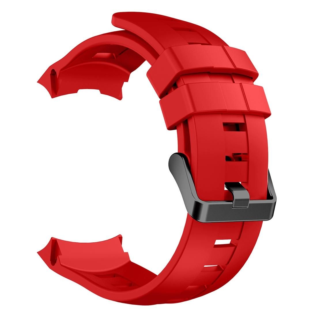 For Suunto Ambit3 Vertical Silicone Watch Bands, Width: 24mm (Red)