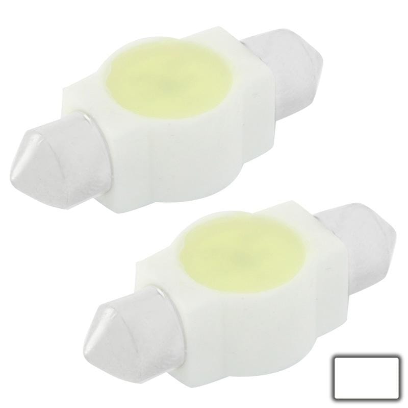 36mm 1.5W White Ceramic LED Car Signal Light Bulb, DC 12V