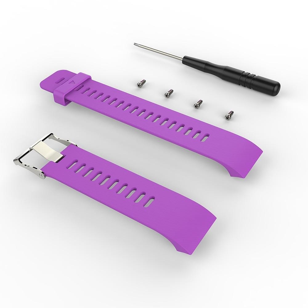For Garmin Forerunner 30 / 35 Silicone Replacement Wrist Strap Watchband (Purple)