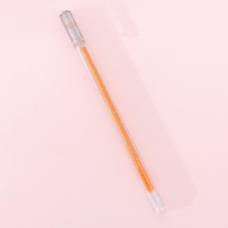 3 PCS Simple Flash Color Student Writing Neutral 0.5mm Hand Account Marker (Orange)