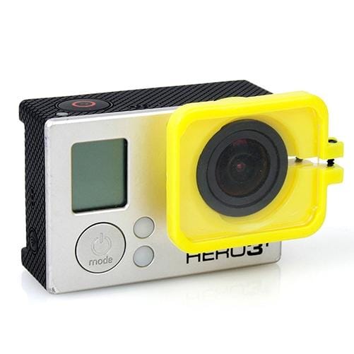TMC Lens Anti-exposure Protective Hood for GoPro Hero 4 / 3+ (Yellow)