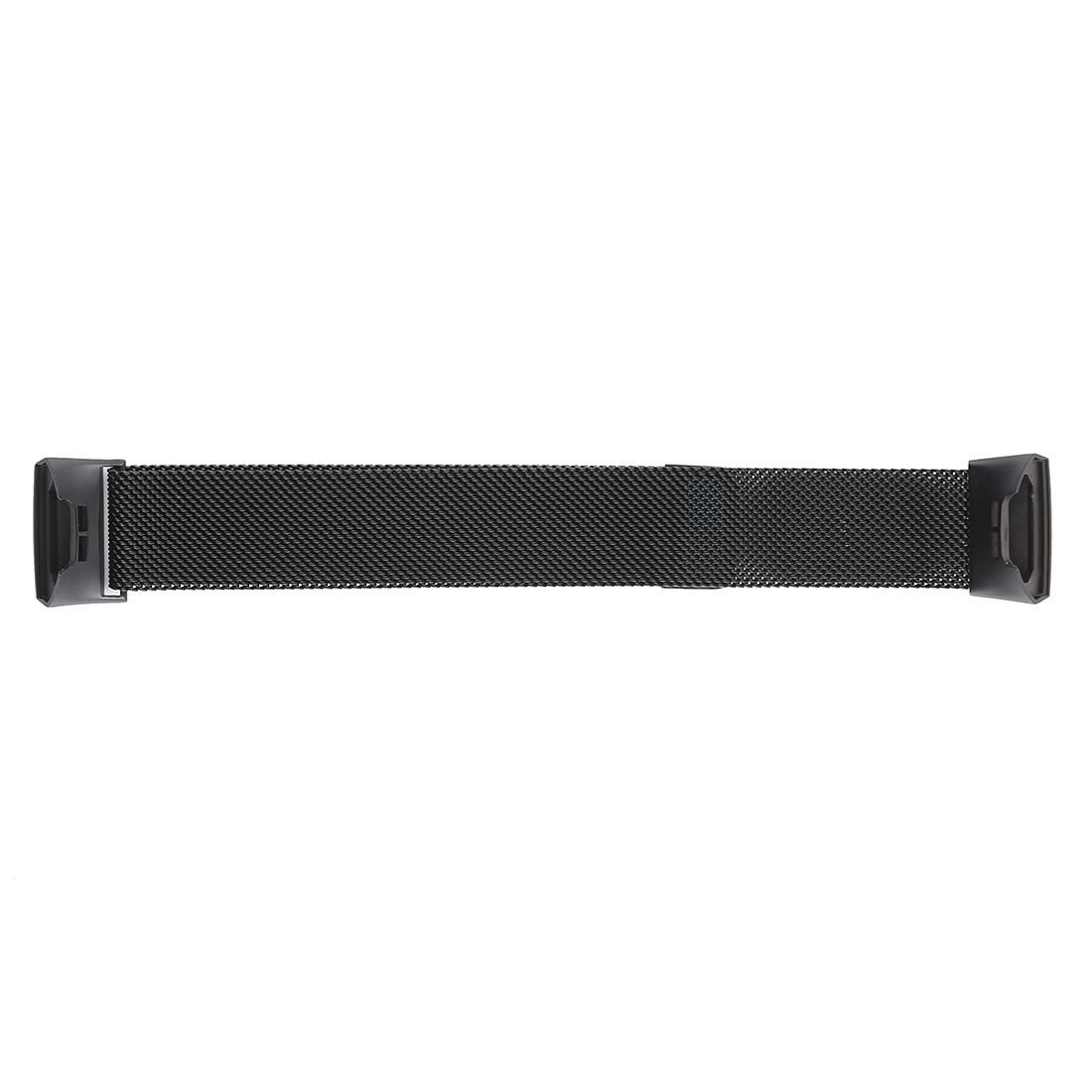 Metal Wrist Strap Watch Band for Fitbit Charge 3 (Black)