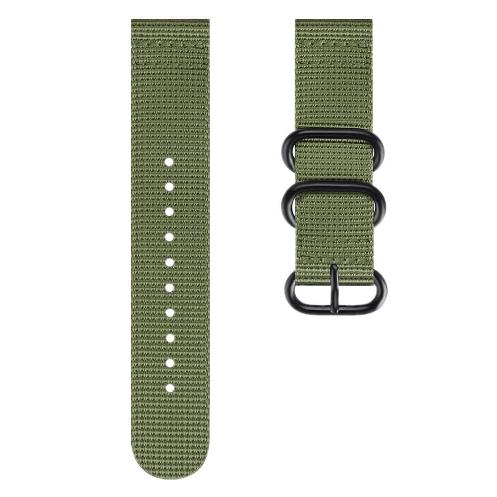 For Samsung Galaxy Watch Active 18mm S3 Nylon Three-ring Strap (Gray)
