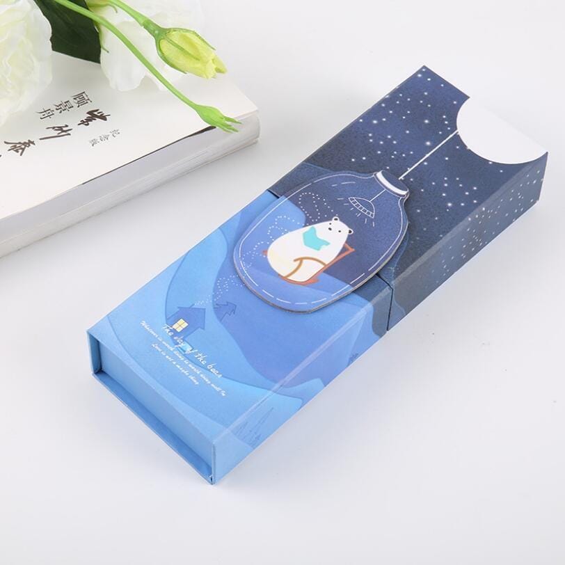 Creative Starry Sky Simple Multifunctional Folding Pen Holder Pencil Bag School Supplies (Listen to Starry Sky C)