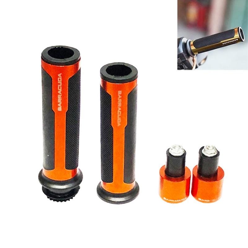 Motorcycle Modification Accessories Hand Grip Cover Handlebar Set (Orange)