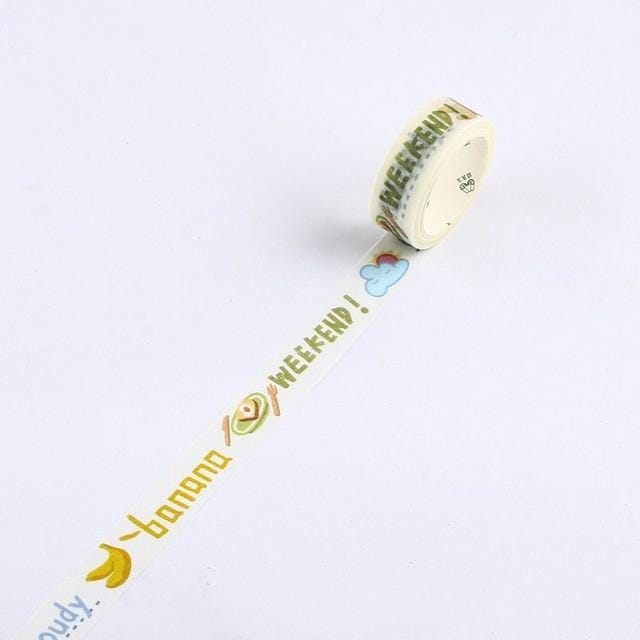 Hand Tape Small Fresh Salt Based Girl JPaper Tape Hand Account Decoration Material Stickers (Oxygen)