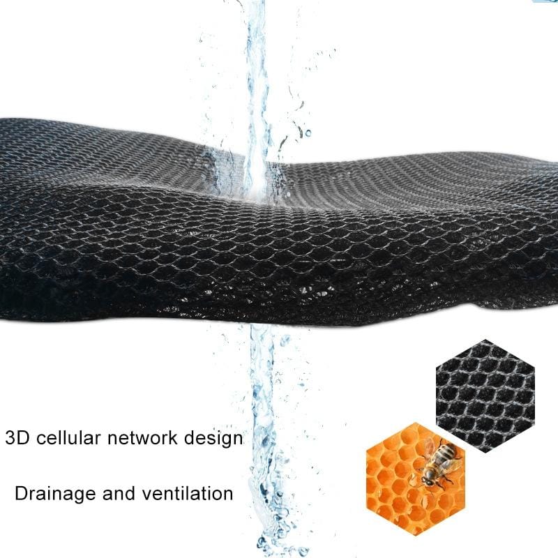 Motorcycle Breathable Sunscreen Double Layer 3D Honeycomb Small Hole Polyester Cushion Mesh, Size: XXXXL, Length: 103cm; Width: 63cm