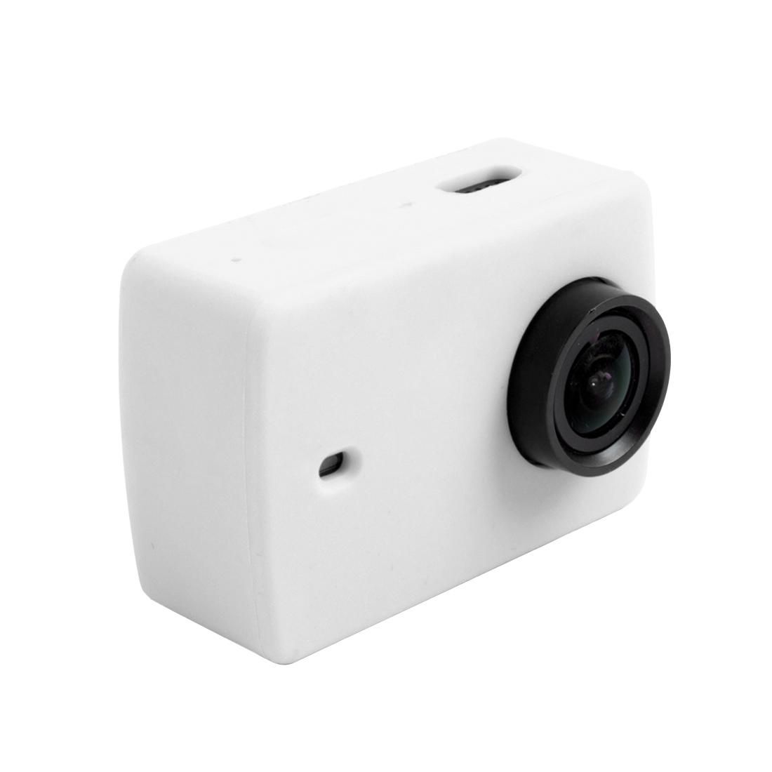 For Xiaomi Xiaoyi Yi II Sport Action Camera Silicone Housing Protective Case Cover Shell (White)