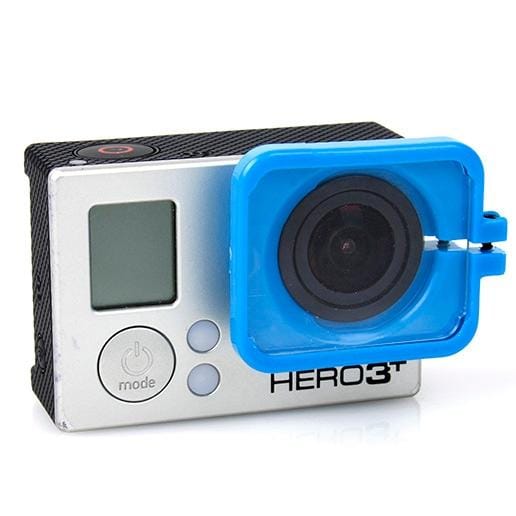 TMC Lens Anti-exposure Protective Hood for GoPro Hero 4 / 3+ (Blue)