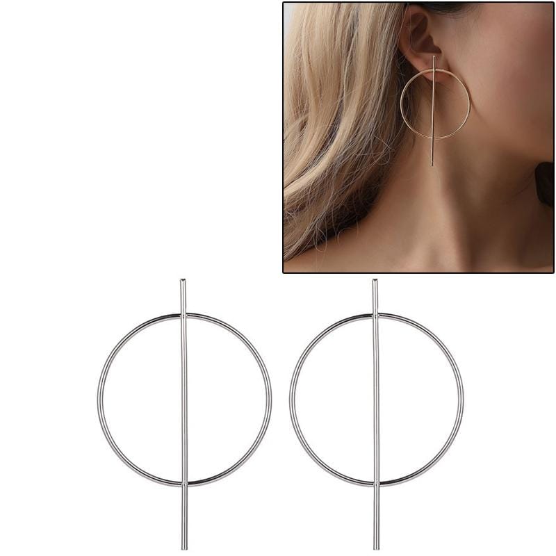 Hoop Punk Style Women Party Jewelry Accessories (Silver )