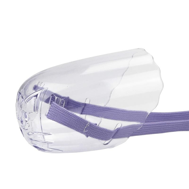 Pets Bathing Injection Anti-Bite Transparent Muzzle, Size:S