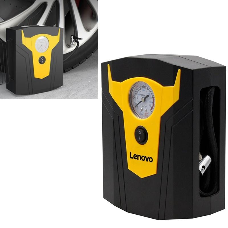 Original Lenovo HV05 120W 150PSI Bull Head Shape Car Air Pump Inflator, Support Fast Inflation / Tire Pressure Detection / LED Lighting