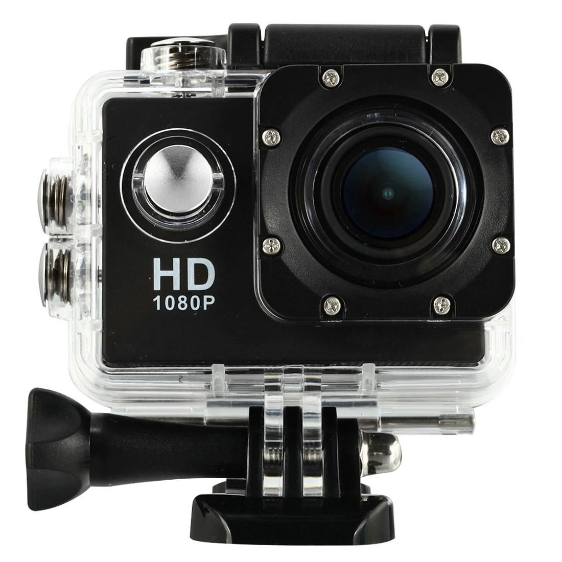 HAMTOD HF40 Sport Camera with 30m Waterproof Case, Generalplus 6624, 2.0 inch LCD Screen (Blue)