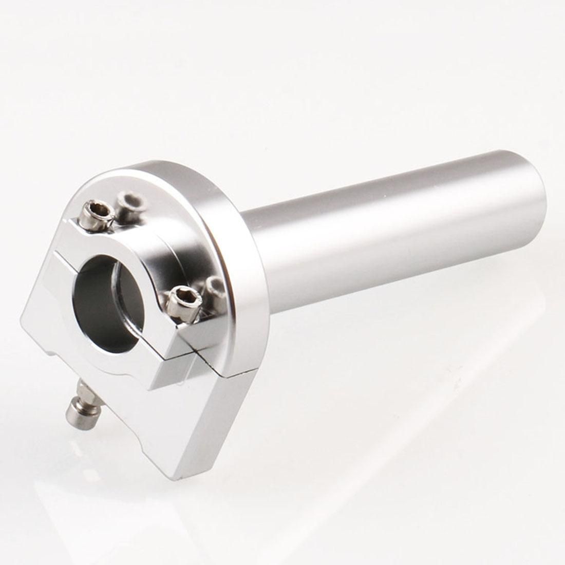 MB-MH004-BK Motorcycle Modification Accessories Universal Aluminum Throttle Handle (Silver)