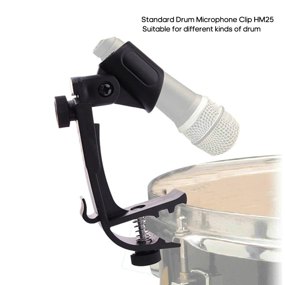 2Pcs Drum Microphone Clips Drum Adjustable Microphone Holder - 2Pcs