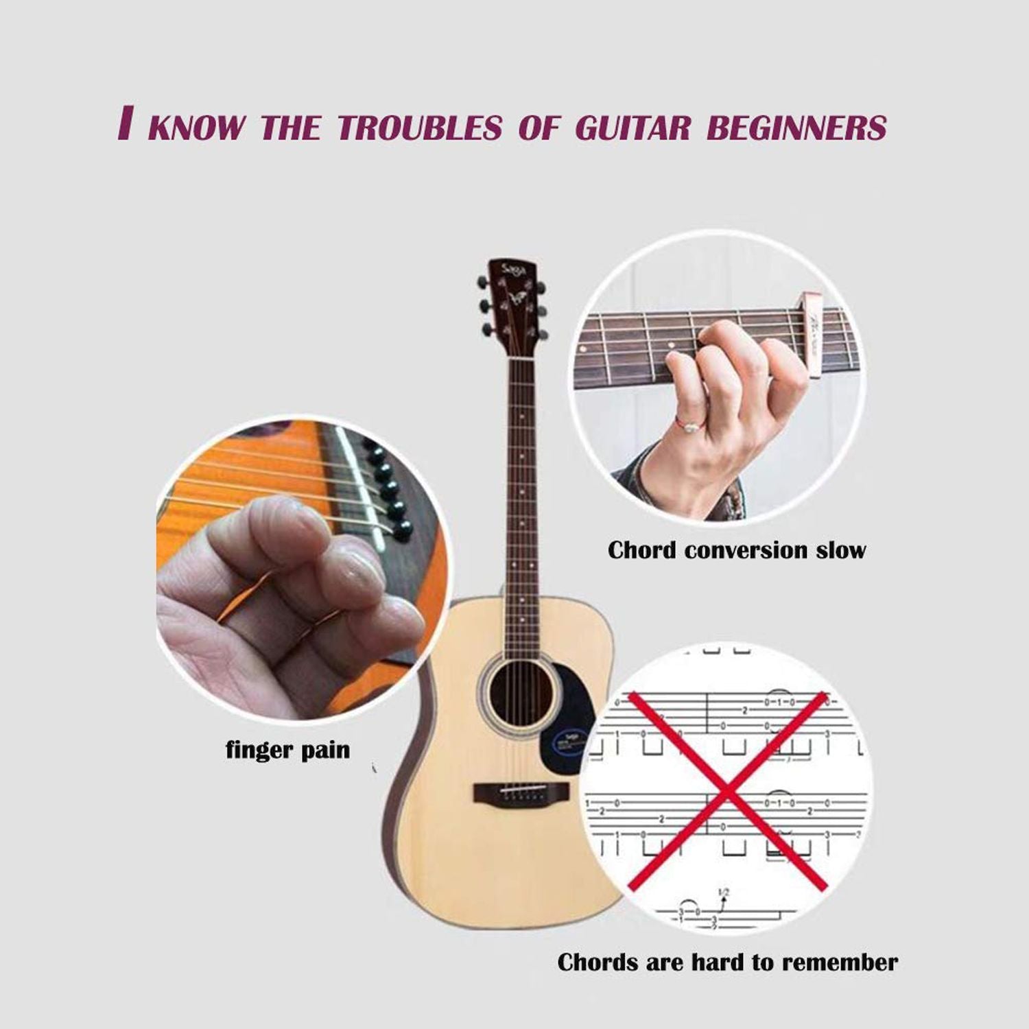 Guitar Chord Trainer Folk Guitar Learning Helper Guitar