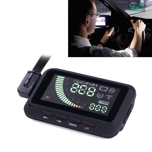 F01 2.4 inch Universal Car HUD Vehicle-mounted Head Up Display Fuel Consumption